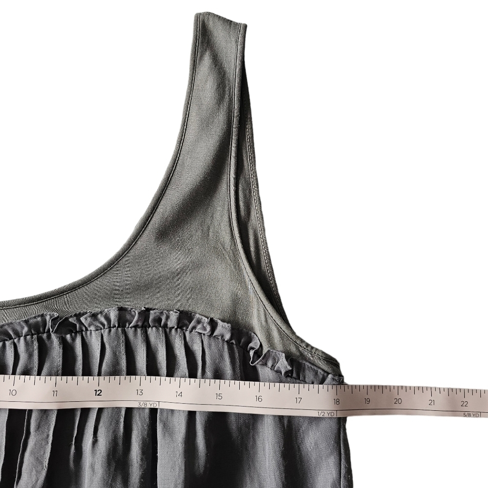 BCBGMaxAzria Light Gray Ruffle Mini Dress - Picture 9 of 12